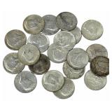 $10 Face Value Of Mixed Date 90% Silver 1964 Kenne