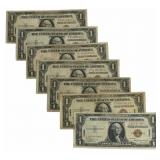 (7) 1935-A United States $1.00 Hawaii Emergency Si
