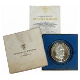 1973 Panama Twenty Balboas Proof Silver Coin 3.853