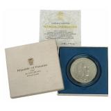 1973 Panama Twenty Balboas Proof Silver Coin 3.853