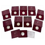 (10) 1982-S Washington Silver Proof Half Dollars