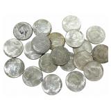 $10 Face Value Of 1964-D 90% Silver Kennedy Half D