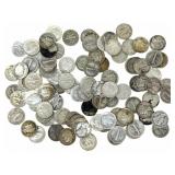 $10 Face Value Of Mixed Date 90% Silver Mercury &