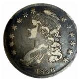 1836 United States Capped Bust Silver Half Dollar