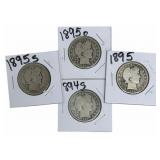 1894-S, 1895-O, 1895 & 1895-S United States Barber