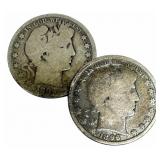 1896 & 1896-O United States Barber Silver Half Dol
