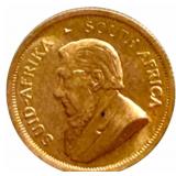 1982 South Africa Krugerrand 1/10th Ounce Fine Gol