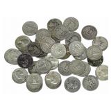 $10 Face Value Of Mixed Date 90% Silver Washington