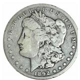 1892-CC United States Morgan Silver Dollar