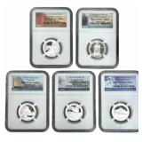 5 Piece 2010-S U.S. American The Beautiful Silver