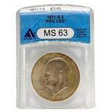 1971-S United States Eisenhower Dollar ANACS MS-63