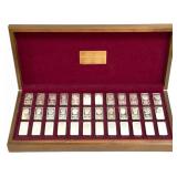 Danbury Mint 36 Piece Presidential Silver Ingot Co