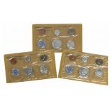 (3) 1964 United States Mint Proof Sets