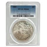 1885 U.S. Morgan Silver Dollar PCGS MS 64
