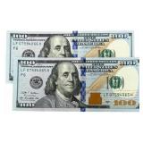 (2) Series 2009 A $100 Uncirculated Consecutive Nu