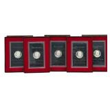 (5) 1971-S United States Proof Brown Eisenhower Si