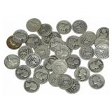 $10 Face Value Of Mixed Date 90% Silver Washington