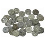 $10 Face Value Of Mixed Date 90% Silver Washington