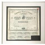 Framed February 20, 1863 $1000 Confederate States