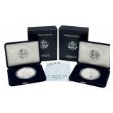 1996-P & 1997-P American Silver Eagle Proof Coins