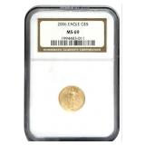 2006 $5 American Eagle 1/10th Ounce Fine Gold Coin