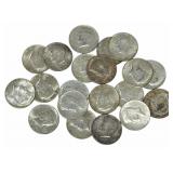 $10 Face Value Of Mixed Date 90% Silver 1964 Kenne