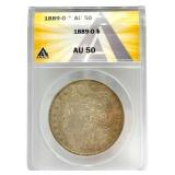 1889-O United States Morgan Silver Dollar ANACS AU
