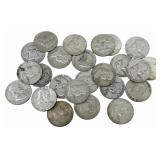 $12 Face Value Of Mixed Date 90% Silver Franklin H