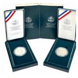 (2) U.S. Mint 1990 Eisenhower Centennial Commemora