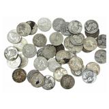 $10 Face Value Of Mixed Date 90% Silver Washington