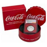 ï¿½2018 Fiji $1 Proof Silver Coca-Cola Bottle Cap Co
