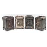 (4) Wing & Parson's Cast Iron Safe Still Banks