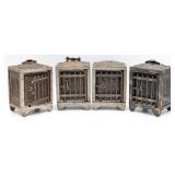 (4) J&E Stevens Cast Iron Jewel Safe Still Banks