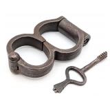 Early Cast Iron Plug 8 Handcuffs w/ Key