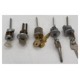 (5) Various Brand Lock Tumbler Cut Away Salesman S