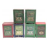 (6) Child's Safe Fire Proof Tin Banks