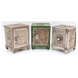 (2) Cast Iron National Safe Banks & (1) Bank of Co