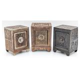 (3) Cast Iron Safe Deposit Still Banks