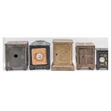 (5) Cast Iron Safe Still Banks