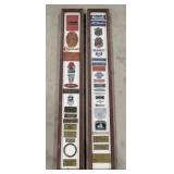 Framed Collection Of Safe And Lock Company Emblems