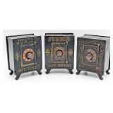 (3) Cast Iron Junior Safe Deposit Still Banks
