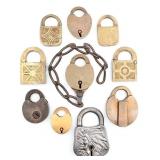 (10) Antique Padlocks