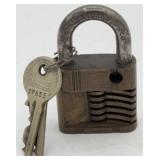 Yale Cut Away Padlock Salesman Sample