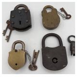 D.R.G.M., Lahure, English, & Unmarked Padlocks w/