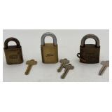 Best GMC, Ford, & Standard Oil Co. Padlocks w/ Key