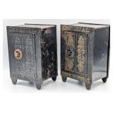 (2) Cast Iron Imperial Safe Deposit Still Banks