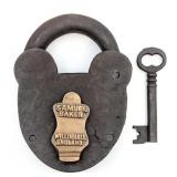 Antique Samuel Baker Willinghall  England Padlock