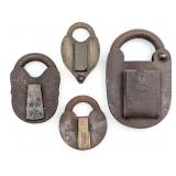 (4) Antique Padlocks