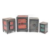(4) Cast Iron Safe Still Banks