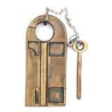 1857 Linus Yale Pin Tumbler Padlock w/ Key